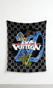 LV Graffiti Art Blanket Street Style Monogram Throw IMG_3597